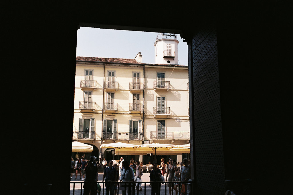 Vue vers la piazza Duomo